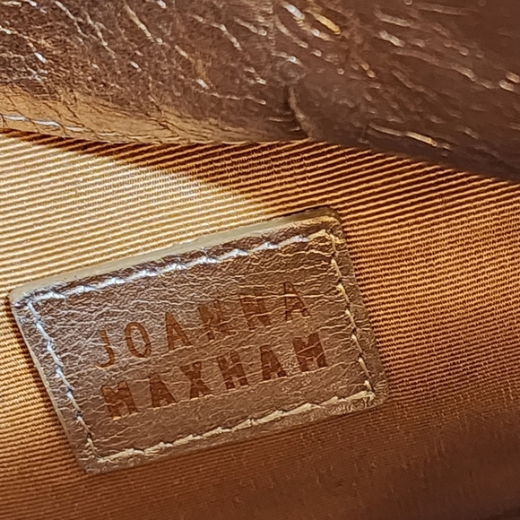 Joanna Maxham Nite Cap khaki raffia clutch bag - Picture 4 of 11